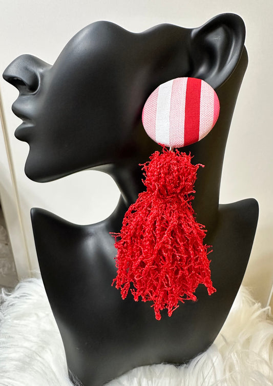 Striped Red Fringe