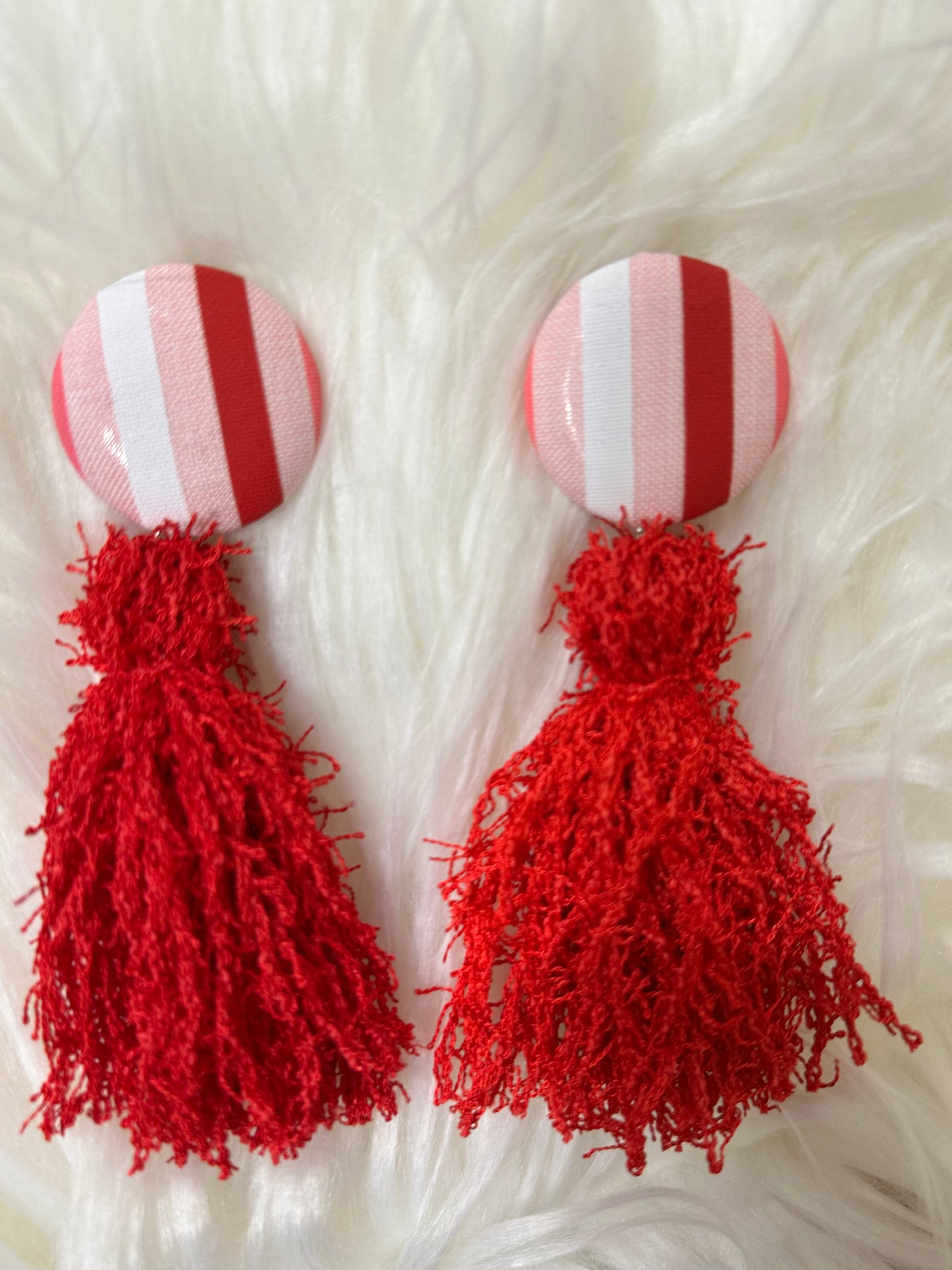 Striped Red Fringe